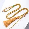 Colgante de cristal Ámbar Esmeralda pequeño redondo cuerda Jade Bashan Ágata Amarilla con cuentas cordón fábrica directo mayoreo
