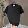 Camiseta de Verano para Hombre, Manga Corta Casual Estampada, Nuevo Diseño de Moda Juvenil, Texturizada, Versátil, Elástica, de Color Sólido