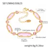 Tobillera Omaca Super Brillante Facetada de Cristal Checo Acero Inoxidable Chapado en Oro de 18 Quilates Tobillera de Lujo Accesible para la Playa Joyería para el Pie
