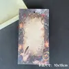 10x 18 colección tarjeta trasera cadena para teléfono móvil llavero colgante de tarjeta trasera bolsa de embalaje de cartón decoración materiales de tarjeta de embalaje