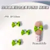 Acessórios de Nail Art de Liga de Zinco Coloridos com Pérolas Dopamina Borboleta Colorida Laço Colorido Macaron Tridimensional Venda Quente Transfronteiriça