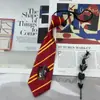 Broche Harry Potter Gravata Lanferdo Faculdade Sonserina Listrada Laço Jk Uniforme Gravata Borboleta Moderna para Homens e Mulheres