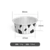 Bol para hornear de papel de aluminio engrosado, bandeja de papel específica para freidora de aire, molde para hornear reutilizable, capacillo de papel para pastel de horno
