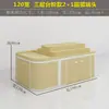 Prateleira Trapezoidal Estilo Degrau para Loja de Frutas Supermercado de Frutas e Legumes Gabinete Central de Ilha Multicamadas Suporte de Exposição Empilhável Estilo Degrau