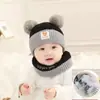 Chapéus de Bebê Outono e Inverno Chapéus de Tricô para Bebê Estilo Coreano Chapéus de Lã Arco-Íris para Homens, Mulheres e Crianças Chapéus Quentes com Proteção para as Orelhas