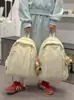 Mochila Pequena Estilo Preguiçoso Ins Coreano de Aparência Sofisticada Leve Cor Pura Simples Repelente à Água Mochila Casual para Viagem