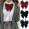 Pajarita de Plumas Femenina Uniforme Jk Color Sólido Estilo Academia Camisa Accesorios de Uniforme Escolar Traje de Marinero Decoración de Lazo Accesorio de Moda