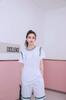 Traje de Baloncesto para Estudiante de Manga Corta de Dos Piezas Falsas Traje para Niñas para Mujer Transpirable Deportivo de Competición en Equipo M-6XL