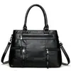 Bolsa de ombro multi-bolsos para comércio exterior transfronteiriço, bolsa de mão grande de couro macio lavado vintage, bolsa transversal crossbody transfronteiriça atacado