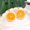 Nuevos Pendientes de Frutas de Limón y Naranja Estilo Coreano para Mujer, Pendientes Creativos Frescos y Dulces Estilo Harajuku de Moda