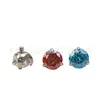 Aleación de Titanio F136 14g Barra Recta Piercing de Ombligo Piercing de Lengua Joyería Zirconia de Tres Puntas Rosca Interna Cabezal de Repuesto