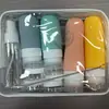 Silicone Shampoo Mais Vendido Beleza Maquiagem Viagem Frascos para Decantar Frascos de Silicone para Decantar de Viagem Transfronteiriços Conjunto Portátil de Frascos para Loção