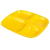 Vajilla de melamina para restaurantes, plato de cuatro compartimentos para comedores, plato rápido específico para escuelas, plato dividido, plato para dietas
