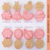 Mini Moldes para Galletas de Dibujos Animados Sanrio Hogareños Moldes de Sandía Estéreo 3D Corte a Presión Horneado de Fondant Hecho a Mano