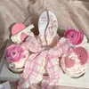 Tarjeta de Decoración de Cupcake de Moda para el Día de la Madre con Tul de Burbujas a Cuadros Plegados y Decoración de Lazo con Borde Ondulado