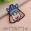 Según bordado capítulo de bordado por computadora tela con bordado de calavera linda pegatinas para ropa logo decorativo estilo punk parche bandera pirata barco