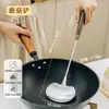 Espátula de Cogumelo Antiderrapante de Noz Cozinha Colher para Saltear Guizhou Colher de Sopa Pá Doméstica Cabo Longo Colher para Cozinhar Saltear Cozinha