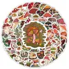 100 novos adesivos de grafite de desenhos animados de cogumelos transfronteiriços decorativos para copo de água, capa de celular, adesivos à prova d'água para carro atacado