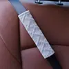 Suministros para Coche Almohadilla de Hombro para Cinturón de Seguridad Cuadros M de Coche Almohadilla de Hombro de Felpa para Coche Almohadilla de Hombro Bordada Almohadilla de Hombro para Coche