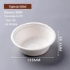 Tigela de papel descartável espessa tigela de refeição tigela de macarrão tigela de salada fruta caixa de embalagem redonda tigela redonda tigela de sopa polpa de cana de açúcar biodegradável
