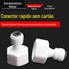 Conector Sem Cartão Rosca Interna 4 Pontos para 2 Pontos Tubo Passante 42N Engate Rápido Sem Travas Purificador de Água 42 Conector Rápido Interno