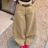 2026 Novos Calças de Linha Retrô Americanas Transfronteiriças Estilo de Rua Garota Popular Oversized Comprimento Total Largas Casuais para Mulheres