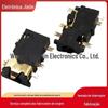 3.5 Base de Áudio PJ-342D Placa Escareada Sem Cabeça Hexágono Patch Fone de Ouvido Soquete 6p Soquete de Vídeo de Alta Temperatura