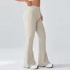 Pantalones de Yoga Acampanados Estilo Europeo y Americano para Mujer, Pantalones Casuales Elásticos Ajustados de Campana, Ropa de Yoga de Pierna Ancha para Correr, Pantalones Deportivos