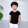 Roupas Infantis Verão 2024 Camiseta Manga Curta para Meninos Algodão Infantil Cores Sólidas Tops Atacado Peça Única Drop Shipping Base K-Style