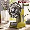 Ventilador pequeño vertical retro Douyin de escritorio mini carga USB para oficina estudiante dormitorio ventilador de escritorio venta al por mayor