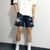 Verano Estilo Japonés Color Sólido Básico Secado Rápido A Prueba de Salpicaduras Shorts Casuales Unisex Ajuste Holgado Deportes Cinco Puntos Shorts de Playa