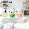 Figura de Hello Kitty Linda de Resina 3D Adorno de Escritorio DIY de Resina Gato Kt Decoración Interior de Coche Llavero