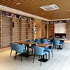 Estantería de Biblioteca de Piso de Múltiples Niveles, Gabinete Simple y Práctico para Almacenamiento de Libros, Gabinete Modular de Rejilla para Sala de Lectura Escolar