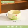 Lindo Tazón de Arroz Cerámico de Dibujos Animados para Uso en Casa, Nuevo Modelo 2026, Tazón Grande con Alto Valor Estético, Tazón para Sopa, Tazón para Desayuno para Niñas