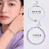 Pulsera Apilada de Cristal con Cuentas de Amatista Natural y Trébol de Cuatro Hojas para Mujer, Pulsera de Cristal Rosa de Moda y de Alta Gama