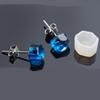 Molde de Silicona para Pendientes de Gota de Cristal Mini Cubo de Gato Pendientes de Gota de Piedra Triángulo Modelo