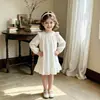 2026 Nuevo Estilo Vestido de Manga Larga para Niña Algodón Jacquard Vestido de Princesa Bebé Dulce Temperamento Vestido Muñeca Fábrica de Origen