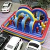 Gran Inflable Comercial de Carrera de Obstáculos y Brincolín