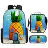 Mochila escolar infantil de Bob Esponja para estudiantes, mochila de jardín de infantes, mochila linda de dibujos animados, estuche para lápices, venta al por mayor transfronteriza