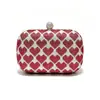 Bolso de Noche Transfronterizo Europeo y Americano para Mujer con Brillo en Forma de Corazón Bolso de Mano Bolso para Fiesta Banquete Cóctel Lindo Fresco Bolso para Ropa de Noche