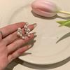 Brincos de pérola retrô elegante francês high-end luz de luxo pequeno corda de uva brincos de nicho leve para as mulheres
