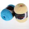 3 fios algodão leite lã bebê lã média fina lã artesanal diy material de tricô bolsa crochê boneca lã atacado