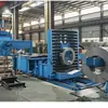 Fabricante fornece linha de embalagem horizontal para bobinas de aço, embalagem cruzada totalmente automática com fita de cobre, máquina de pesagem, etiquetagem e paletização