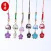 Llavero Colgante de Gato de Cerámica Sakura Colgante para Lanyard de Teléfono Móvil Colgante de Cadena Colgante de Flor Joyería de Estilo Lindo Venta Directa