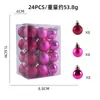 Conjunto Exclusivo de Bolas de Natal 1688: Bolas de Enforcamento de Natal da Série Vermelha, Preta e Rosa Vermelha, Suprimentos de Decoração de Natal