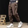 Pantalones de Pana para Hombre de Primavera y Otoño, Pantalones Jogger, Pantalones Casuales para Hombre, Pantalones Cargo Negros Ajustados, Estilo Japonés, Ligeramente Elásticos, Corte Cónico