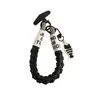 Colgante de Gato Negro Lindo para Funda de Teléfono Móvil Lanyard Llavero Colgante Decoración de Bolsa Cuerda de Nylon Universal