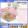 Hucha Acrílica Transfronteriza Caja Cuadrada Transparente de Aspecto Elegante Hucha para Niños Estudiantes Adultos Caja de Acrílico