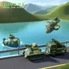 Miniaturas de tanques y aviones de combate para micropaísajes, accesorios decorativos DIY, adornos para salpicadero de coche o mesa.