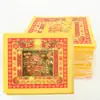 Papel Colorido Dourado de 8 polegadas Papel Dourado Plano Dinheiro de Papel Dourado 80 Folhas Origami Feito à Mão Papel Amarelo Papel Dourado e Prateado para o 15º Dia do Primeiro Mês Lunar, Qingming e Solstício de Inverno
